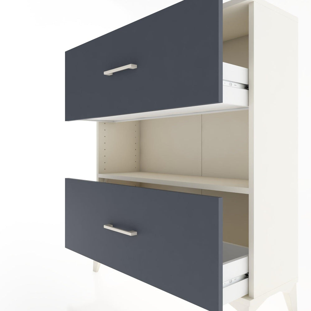 Woodntry Modüler Şifonyer Aytaşı 88x30x94 cm Çekmeceli ve Raflı CR17-1