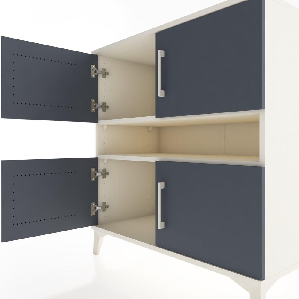 Woodntry Modüler Şifonyer Aytaşı 88x44x84 cm Kapaklı ve Raflı KR104-1