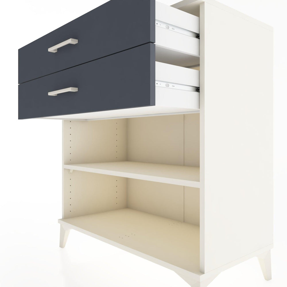 Woodntry Modüler Şifonyer Aytaşı 88x44x84 cm Çekmeceli ve Raflı CR14-1