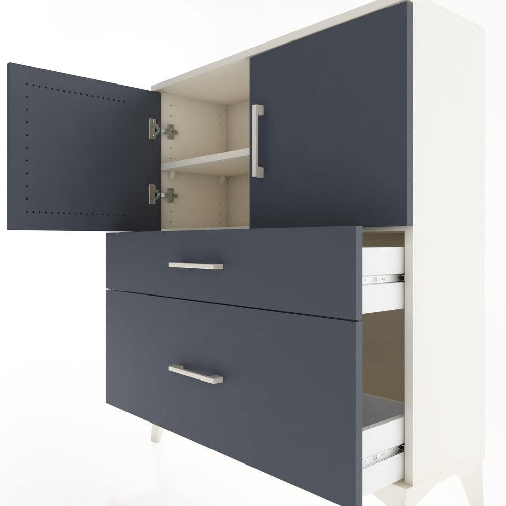 Woodntry Modüler Şifonyer Aytaşı 88x30x94 cm Kapaklı ve Çekmeceli KC11-1