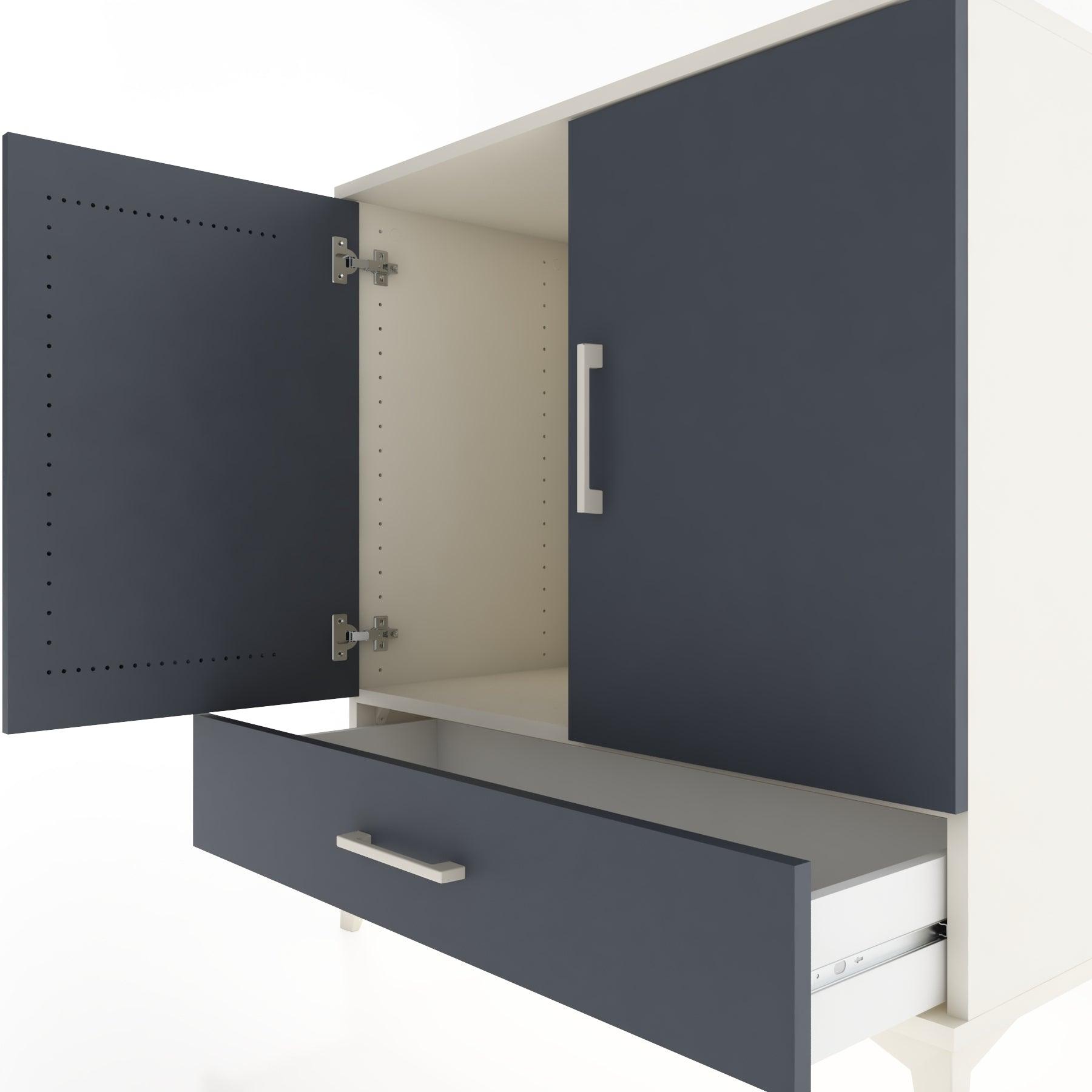 Woodntry Modular Dresser Moonstone 88x44x84 cm with Cover and Drawer KC73-1