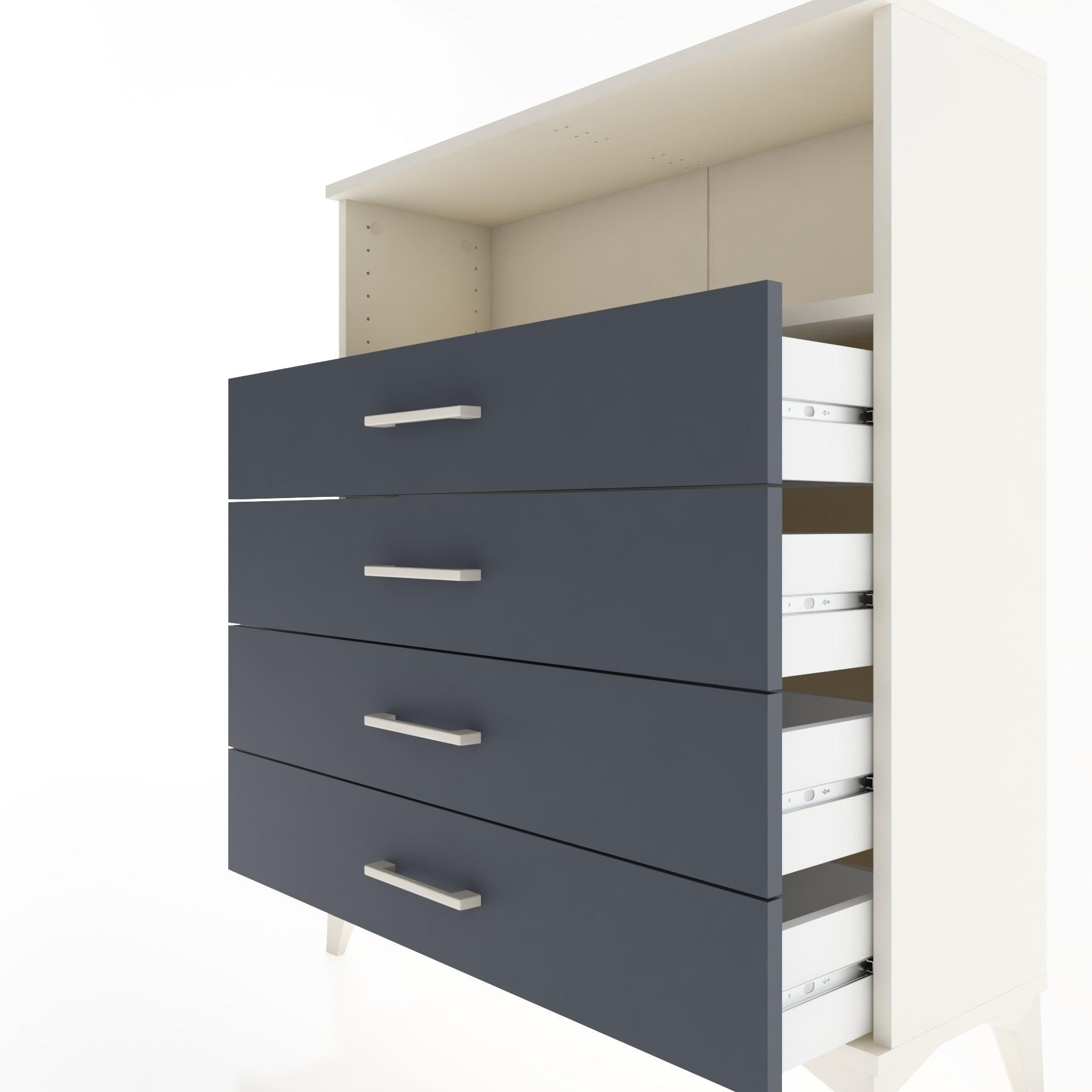 Woodntry Modüler Şifonyer Aytaşı 88x30x94 cm Çekmeceli ve Raflı CR19-1