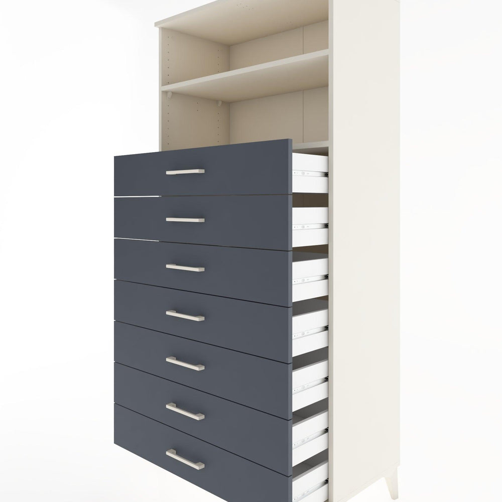Woodntry Modular Cabinet Moonstone 88x44x170 cm with Drawers and Shelves CR33-1