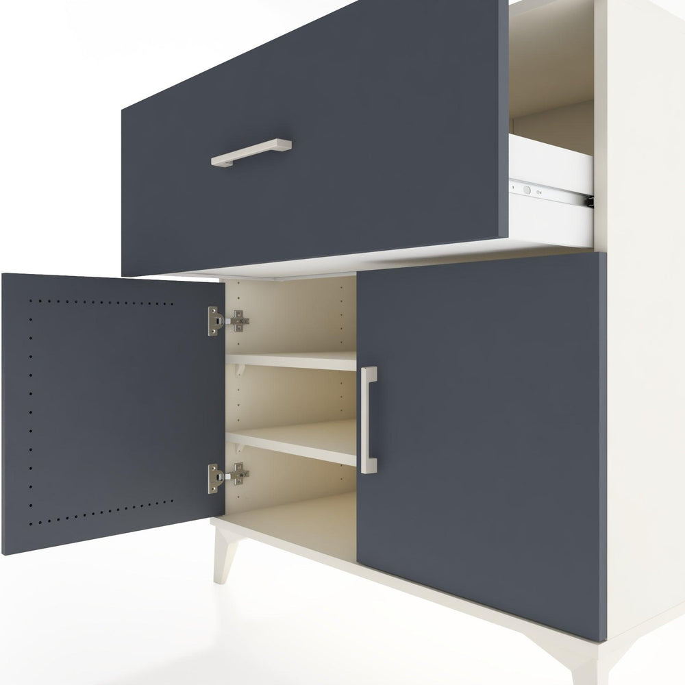 Woodntry Modular Dresser Moonstone 88x44x84 cm with Cover and Drawer KC49-1