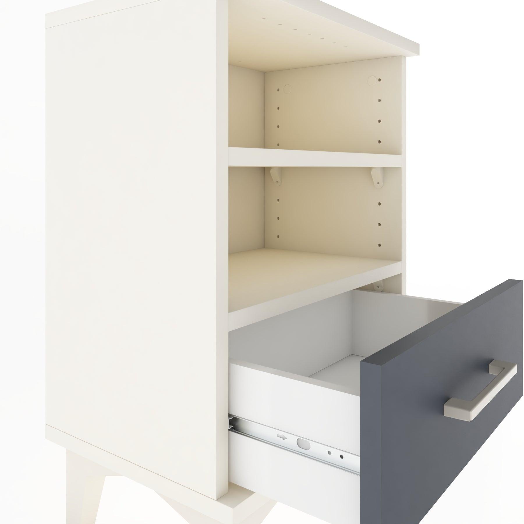 Woodntry Modüler Komodin Çift Raflı 44x30x52 cm Aytaşı - Woodntry