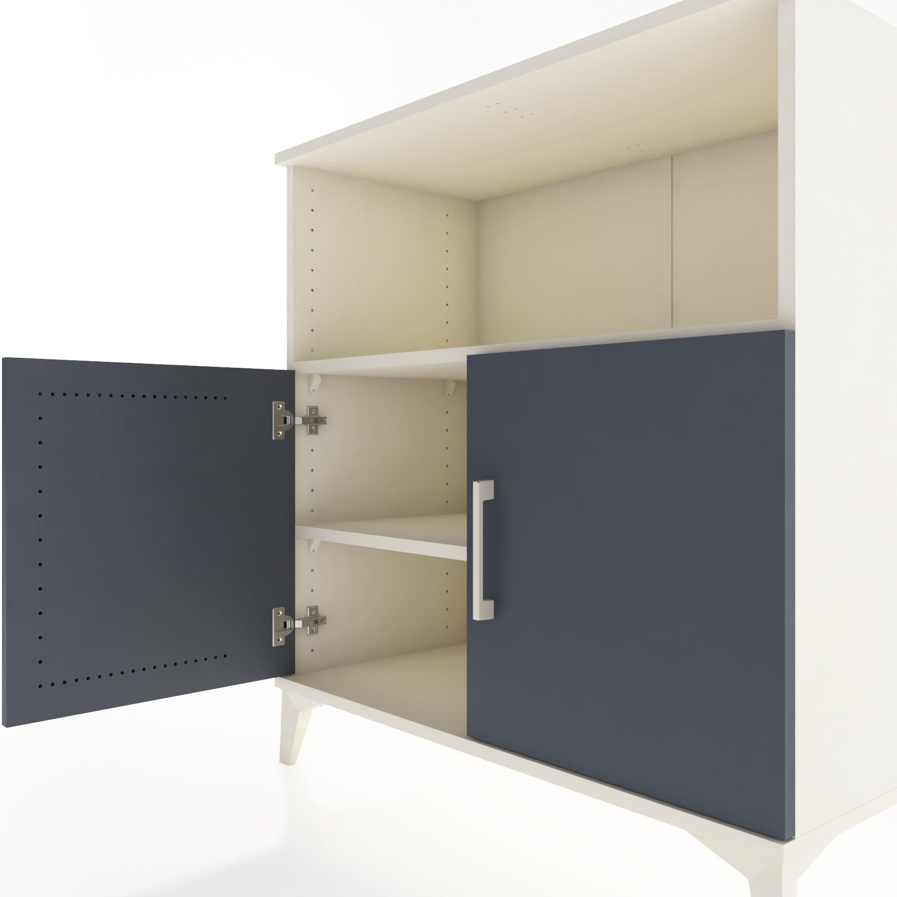 Woodntry Modular Dresser Moonstone 88x44x84 cm with Cover and Shelf KR41-1