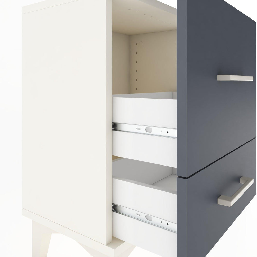 Woodntry Modüler Komodin Büyük ve Küçük Çekmece 44x30x52 cm Aytaşı - Woodntry