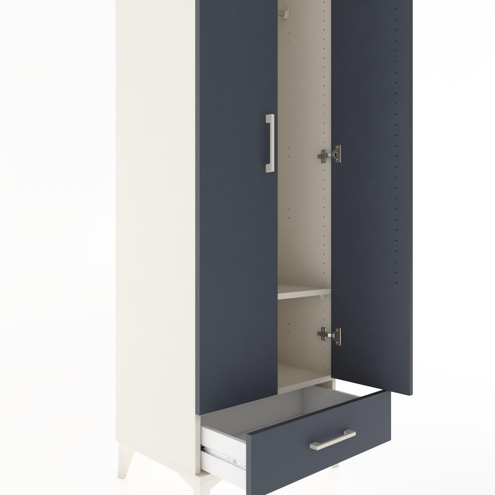 Woodntry Modular Cabinet Moonstone 60x44x170 cm with Doors and Drawers KC30-1