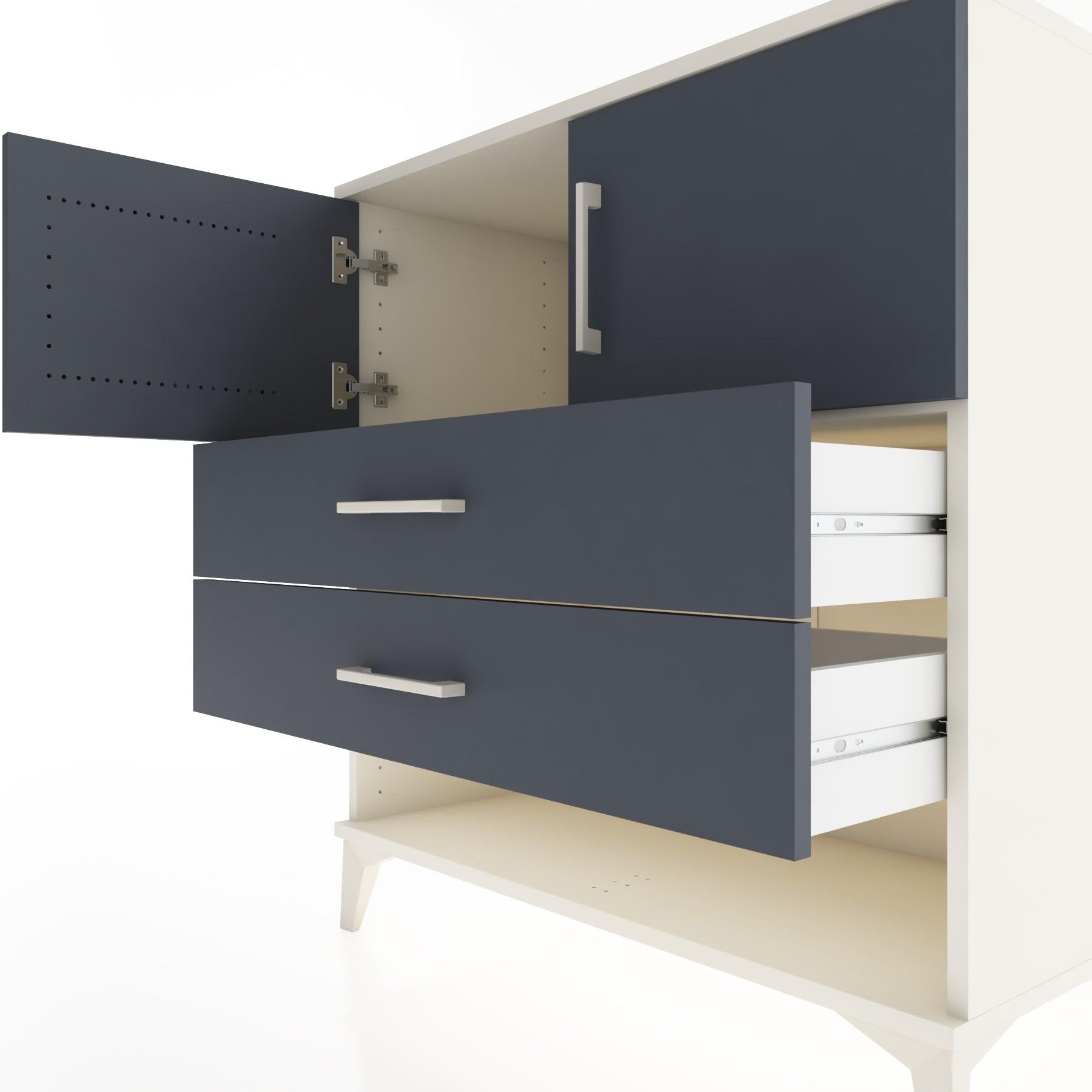 Woodntry Modular Dresser Moonstone 88x44x84 cm Functional F100-1