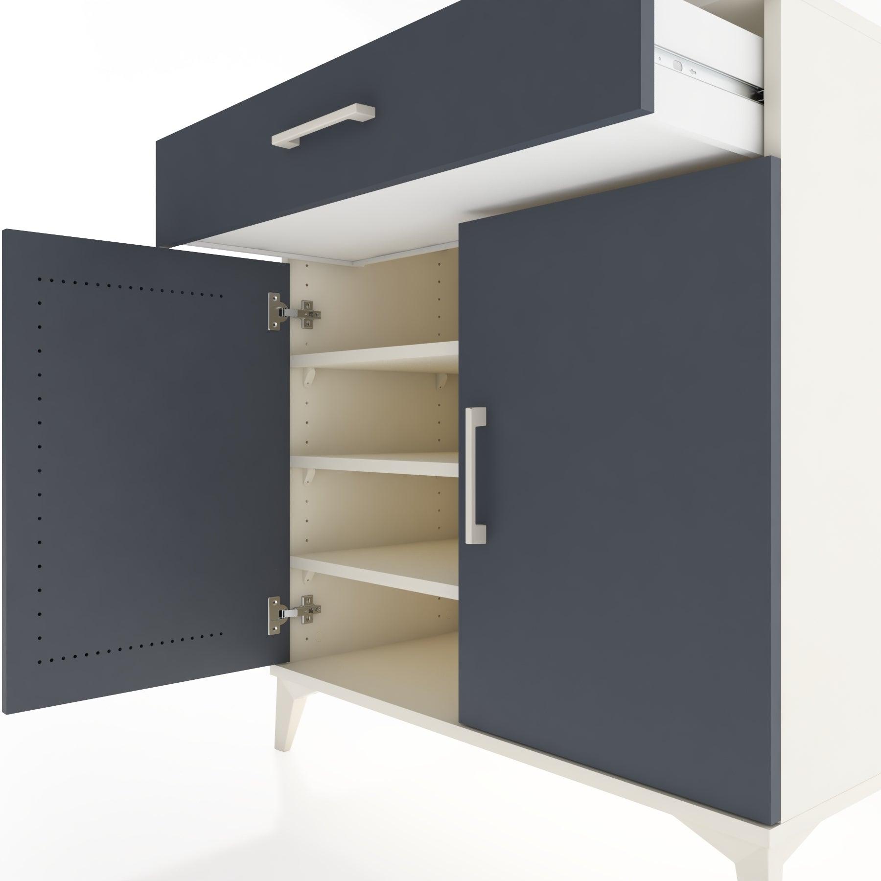 Woodntry Modular Dresser Moonstone 88x44x84 cm with Cover and Drawer KC78-1