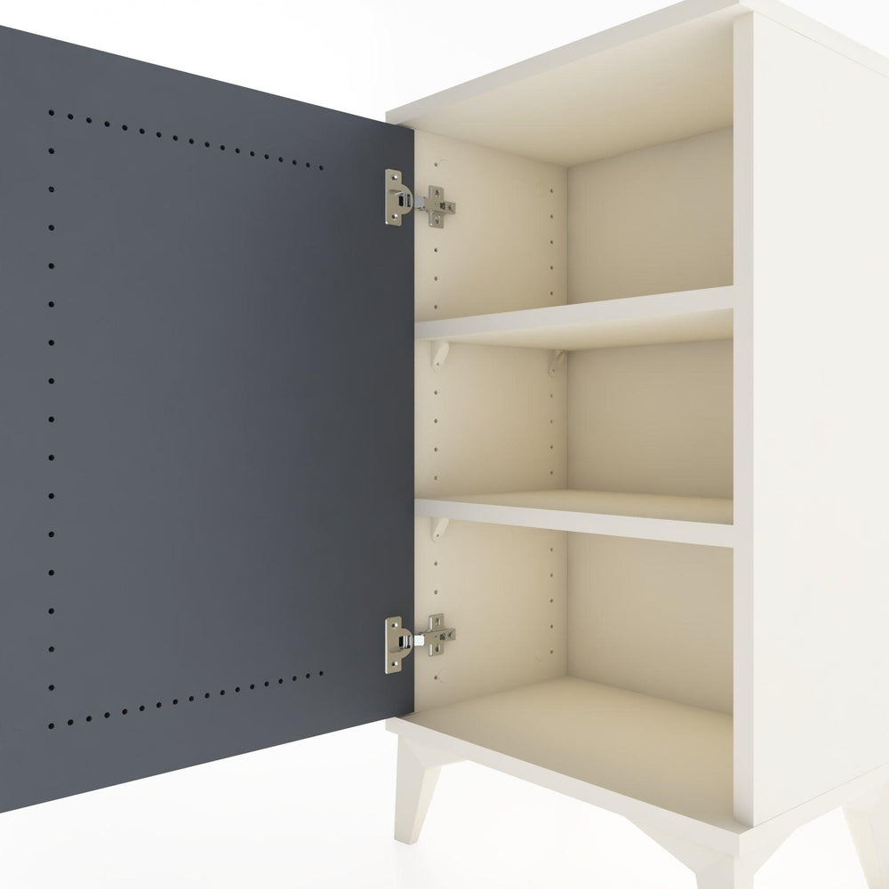 Woodntry Modüler Komodin Tek Kapaklı 44x30x68 cm Aytaşı - Woodntry