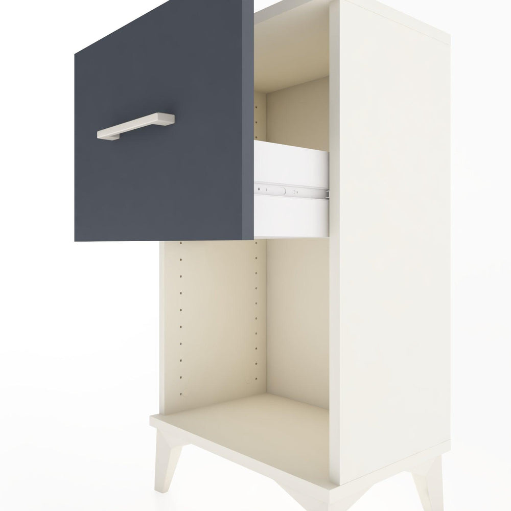 Woodntry Modüler Komodin Tek Çekmece ve Raflı V1 44x30x68 cm Aytaşı - Woodntry