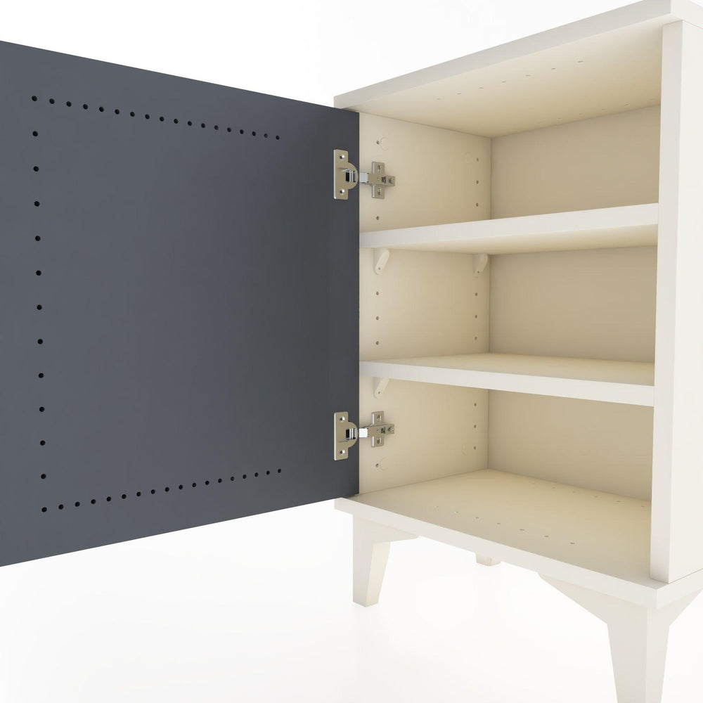 Woodntry Modüler Komodin Tek Kapaklı 44x30x52 cm Aytaşı - Woodntry