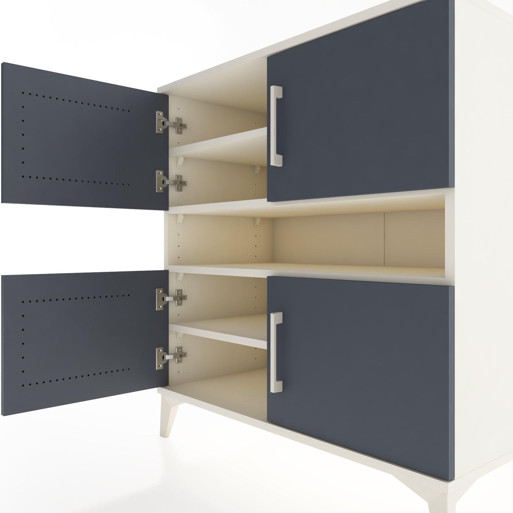Woodntry Modular Dresser Moonstone 88x44x84 cm with Cover and Drawer KC102-1