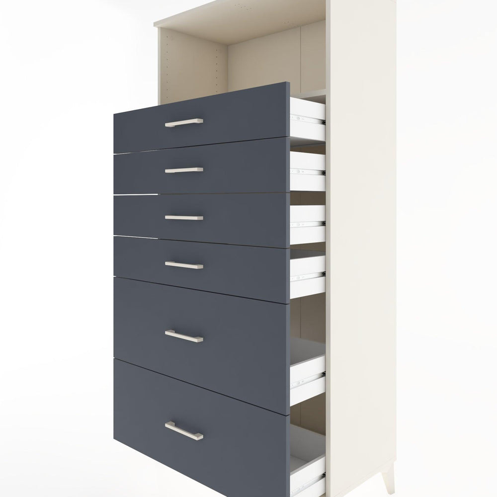 Woodntry Modular Cabinet Moonstone 88x44x170 cm with Drawers and Shelves CR45-1