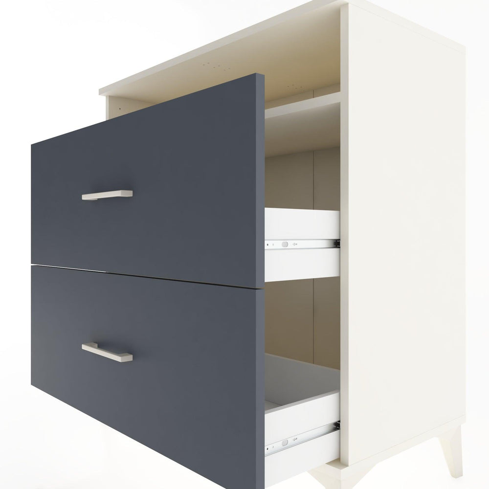 Woodntry Modular Dresser Moonstone 88x44x84 cm with Drawers and Shelves CR3-1