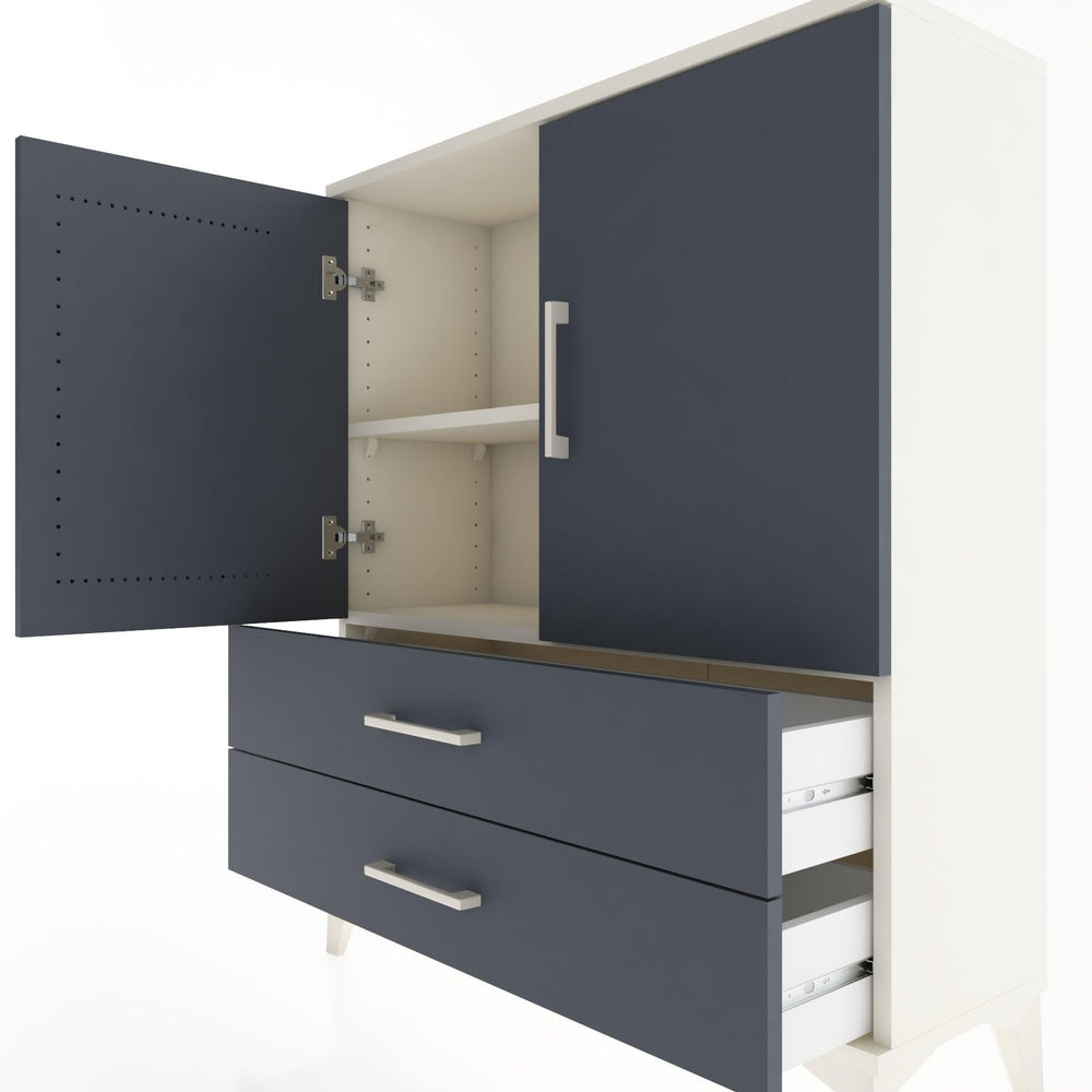 Woodntry Modüler Şifonyer Aytaşı 88x30x94 cm Kapaklı ve Çekmeceli KC6-1