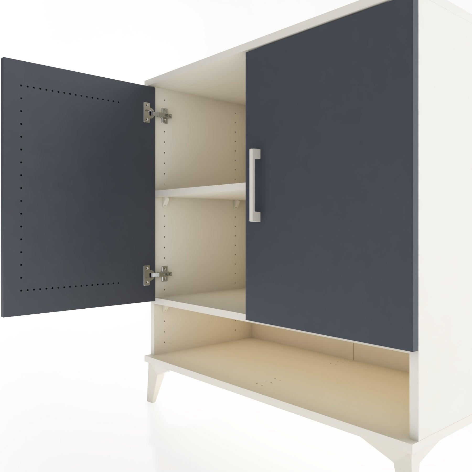 Woodntry Modular Dresser Moonstone 88x44x84 cm with Cover and Shelf KR76-1