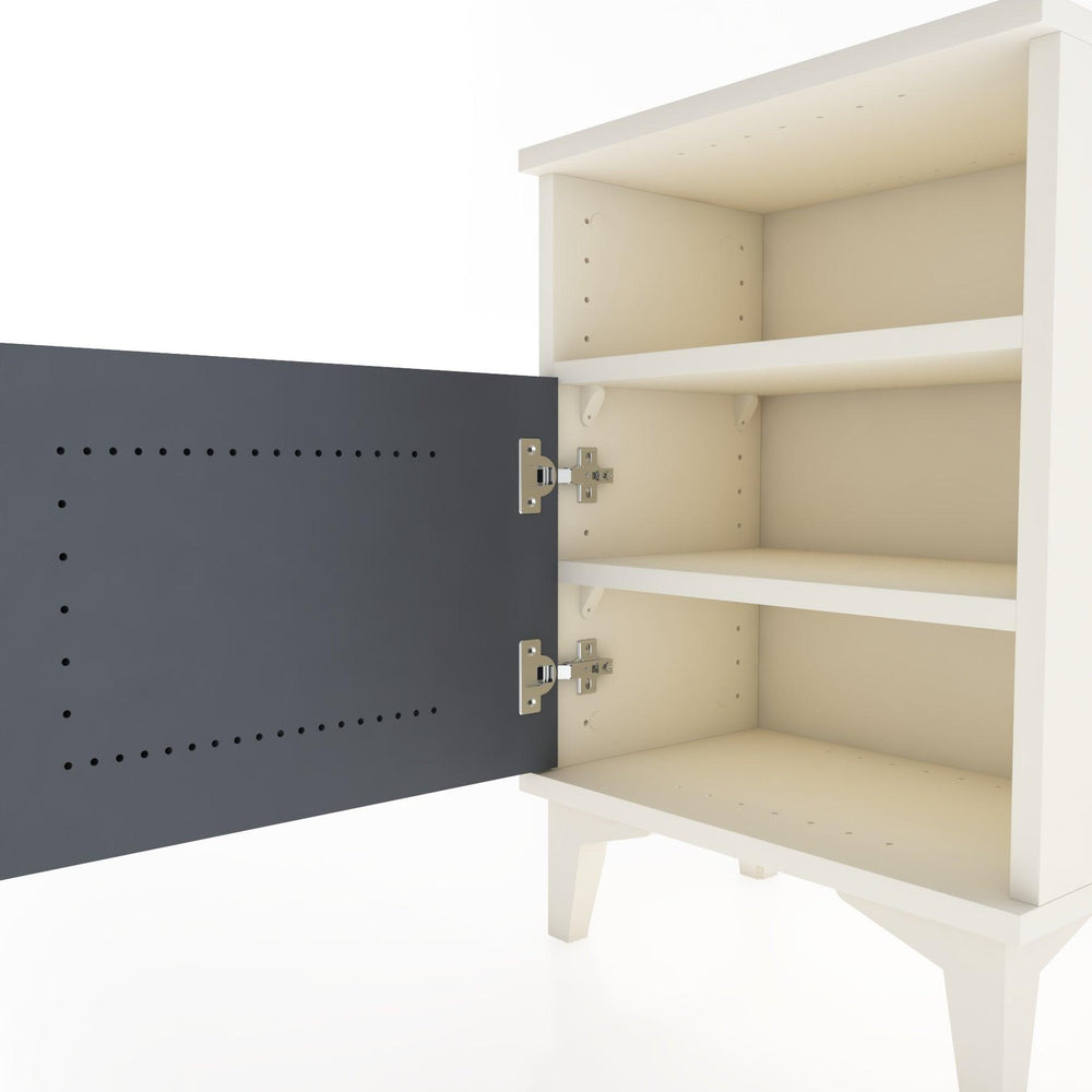 Woodntry Modüler Komodin Raf ve Tek Kapaklı 44x30x52 cm Aytaşı - Woodntry