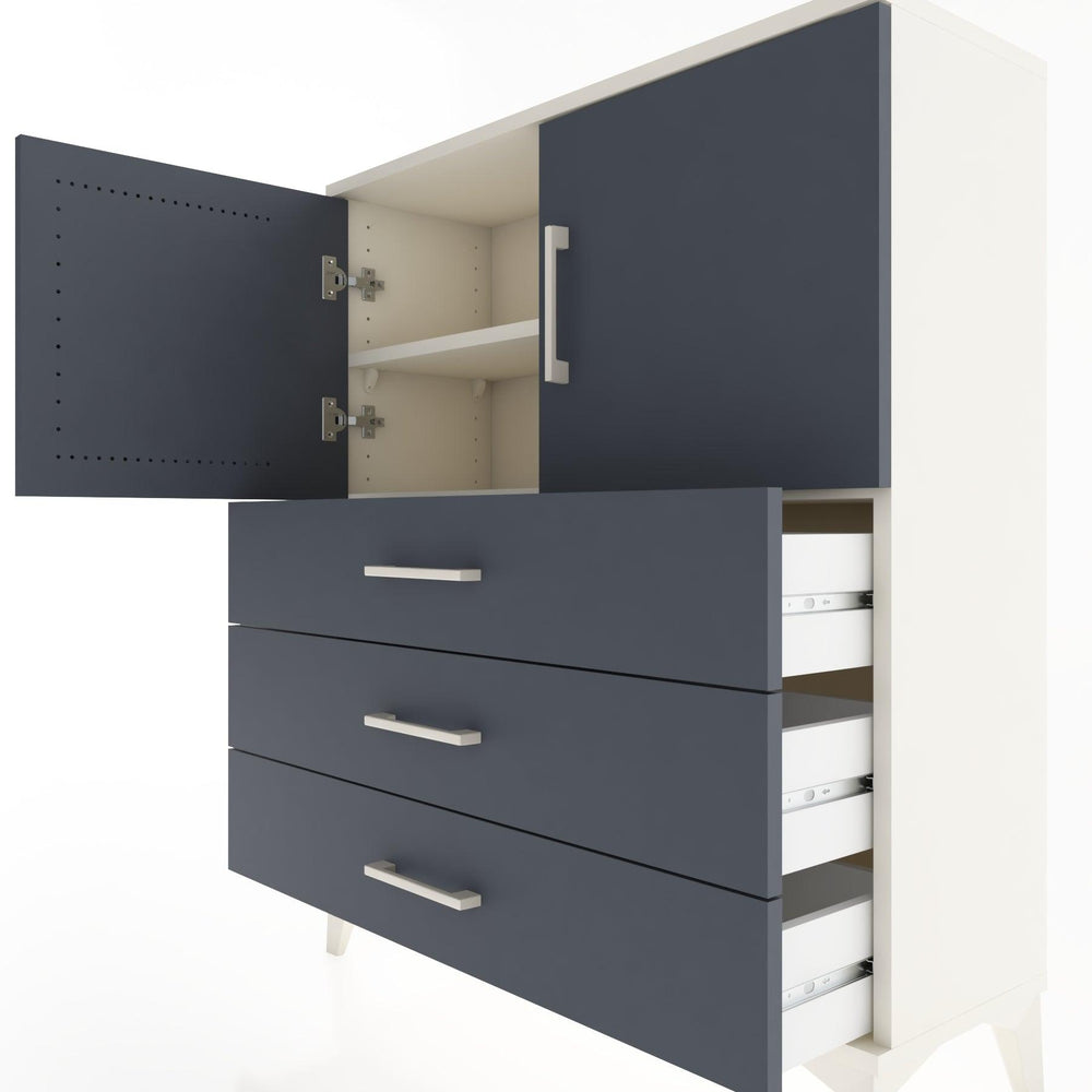 Woodntry Modüler Şifonyer Aytaşı 88x30x94 cm Kapaklı ve Çekmeceli KC7-1