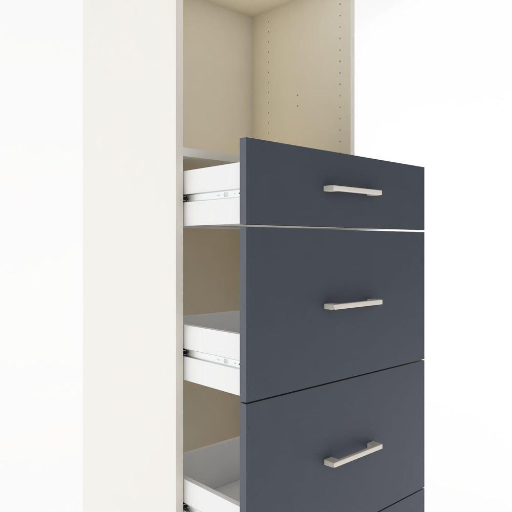 Woodntry Modular Cabinet Moonstone 60x44x170 cm with Drawers and Shelves CR50-1