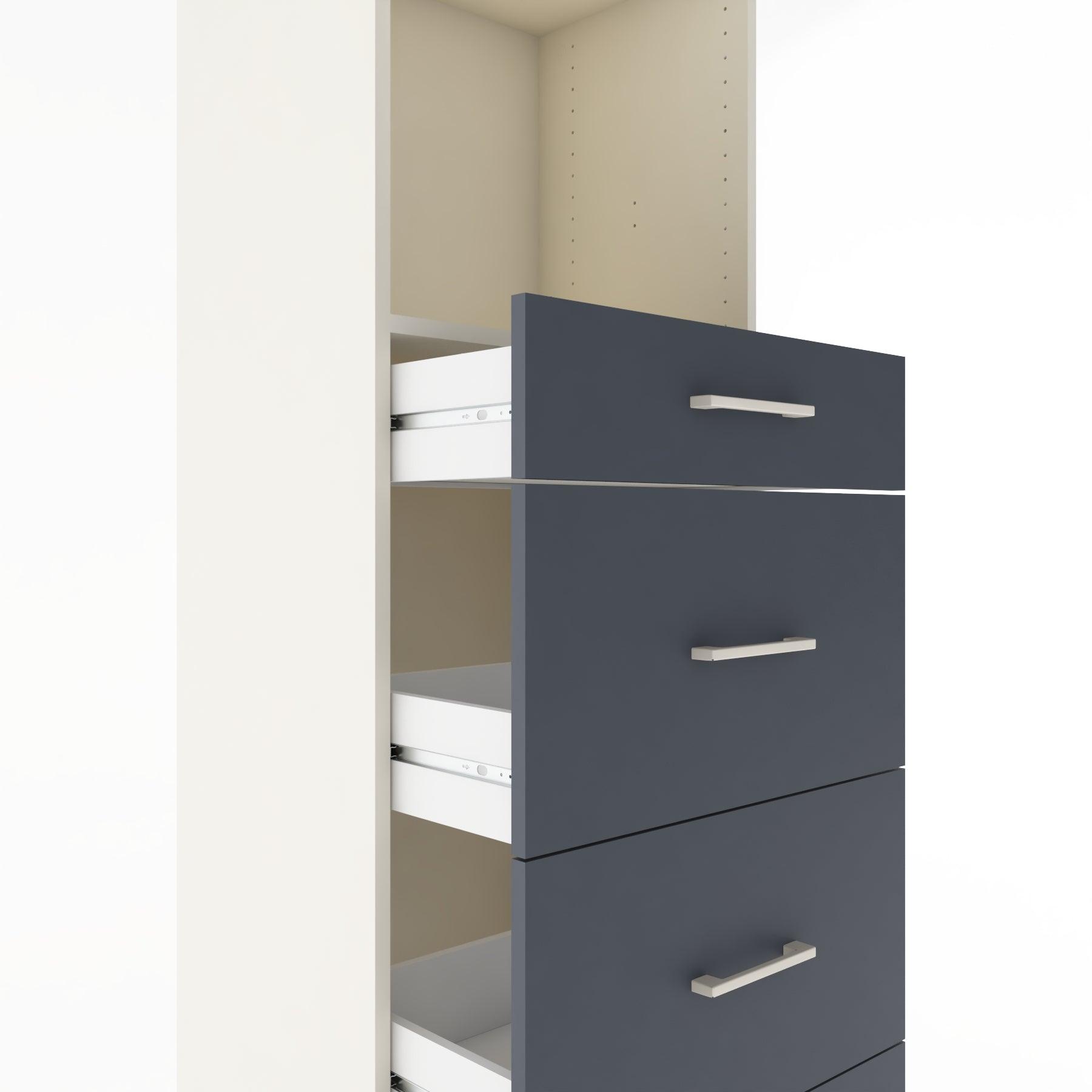 Woodntry Modüler Dolap Aytaşı 60x44x170 cm Çekmeceli ve Raflı CR50-1