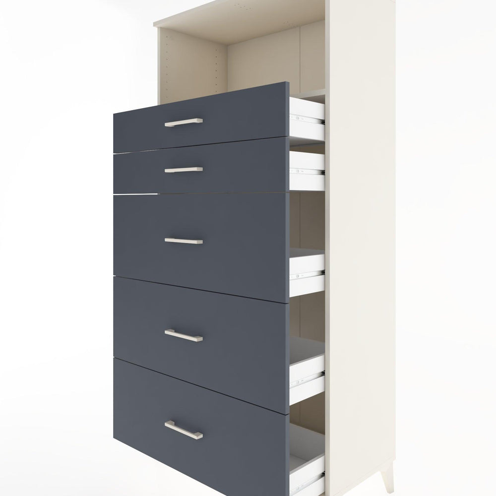 Woodntry Modular Cabinet Moonstone 88x44x170 cm with Drawers and Shelves CR50-1