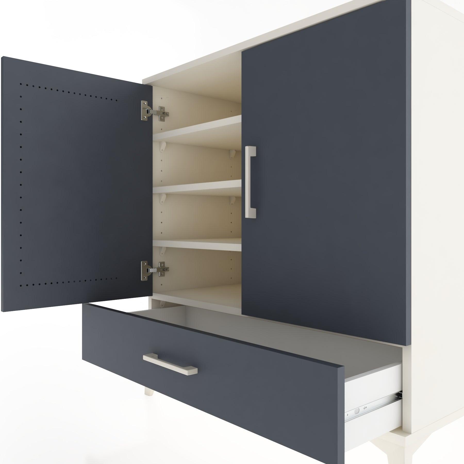 Woodntry Modular Dresser Moonstone 88x44x84 cm with Cover and Drawer KC70-1