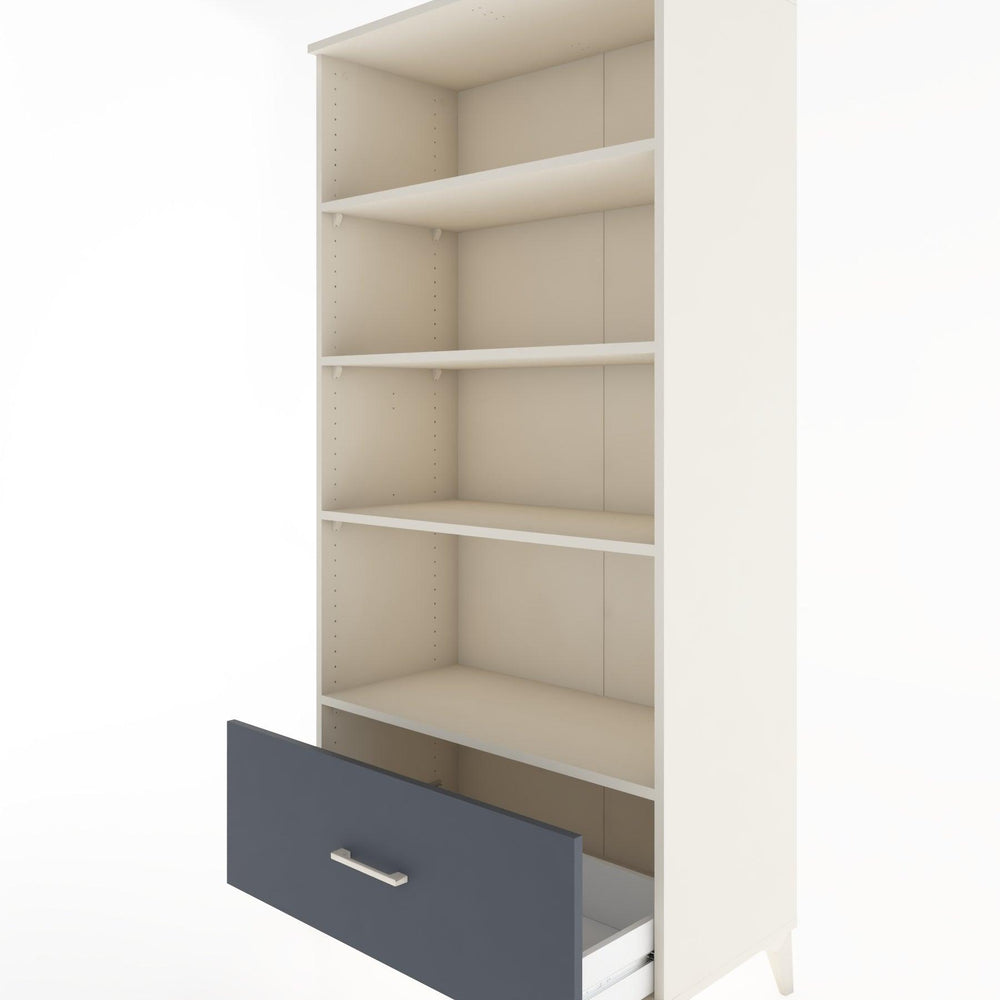 Woodntry Modular Cabinet Moonstone 88x44x170 cm with Drawers and Shelves CR44-1