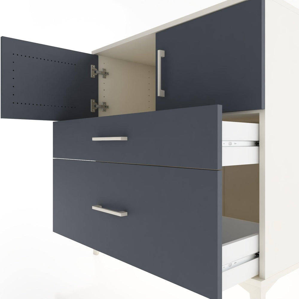 Woodntry Modular Dresser Moonstone 88x44x84 cm with Cover and Drawer KC110-1