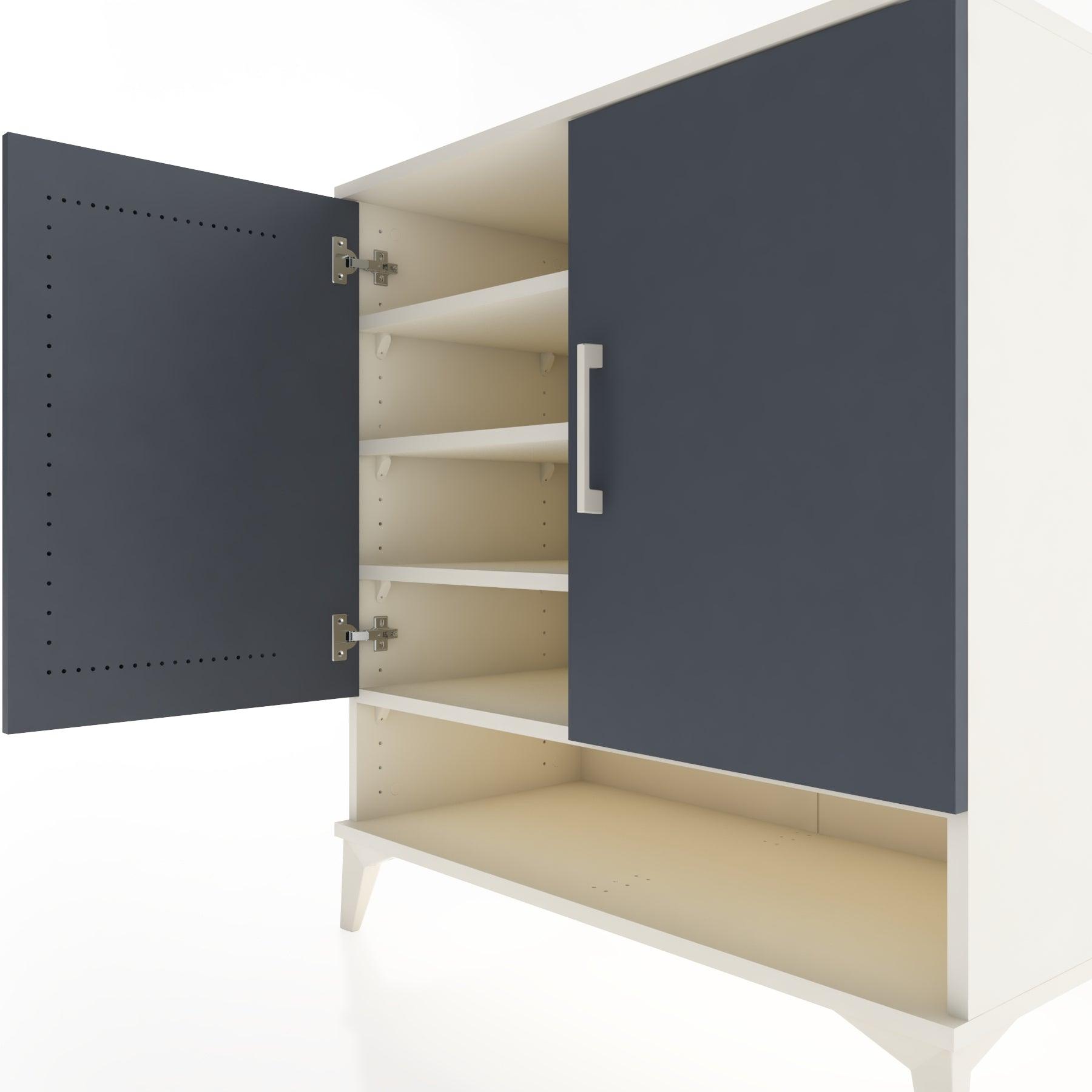 Woodntry Modular Dresser Moonstone 88x44x84 cm with Cover and Shelf KR74-1