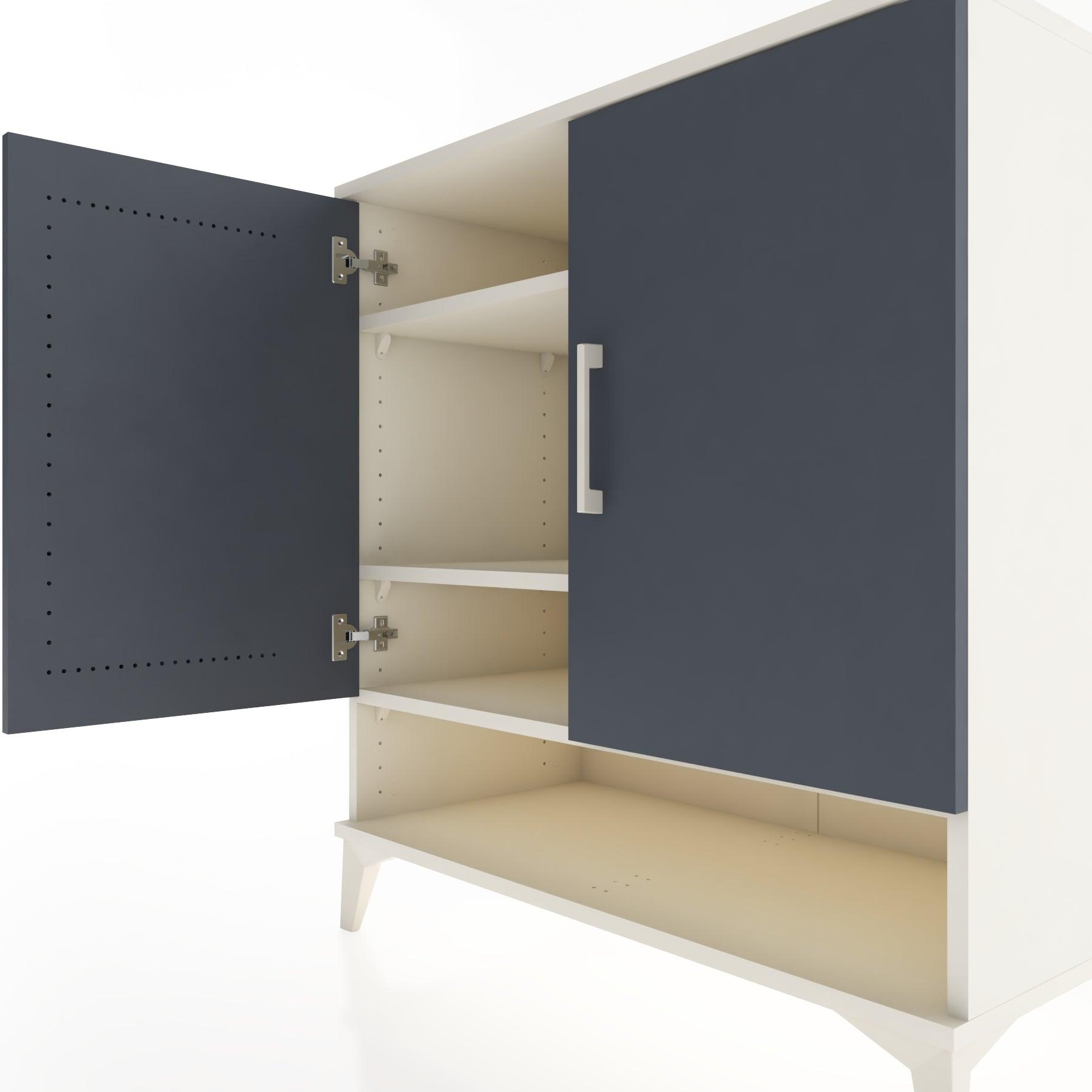 Woodntry Modular Dresser Moonstone 88x44x84 cm with Cover and Shelf KR75-1