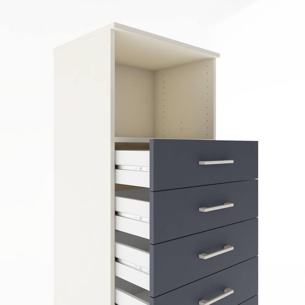Woodntry Modular Cabinet Moonstone 60x44x170 cm with Drawers and Shelves CR38-1