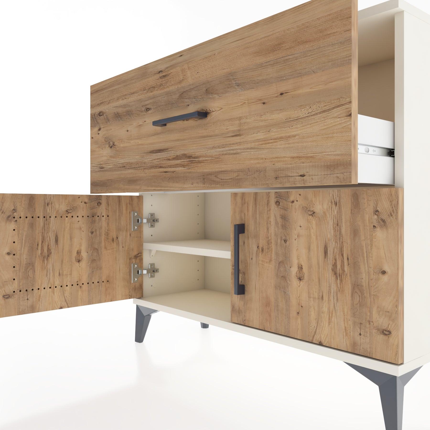 Woodntry Modüler Şifonyer Çekmece ve Kapaklı V2 88x30x68 cm Aytaşı - Woodntry