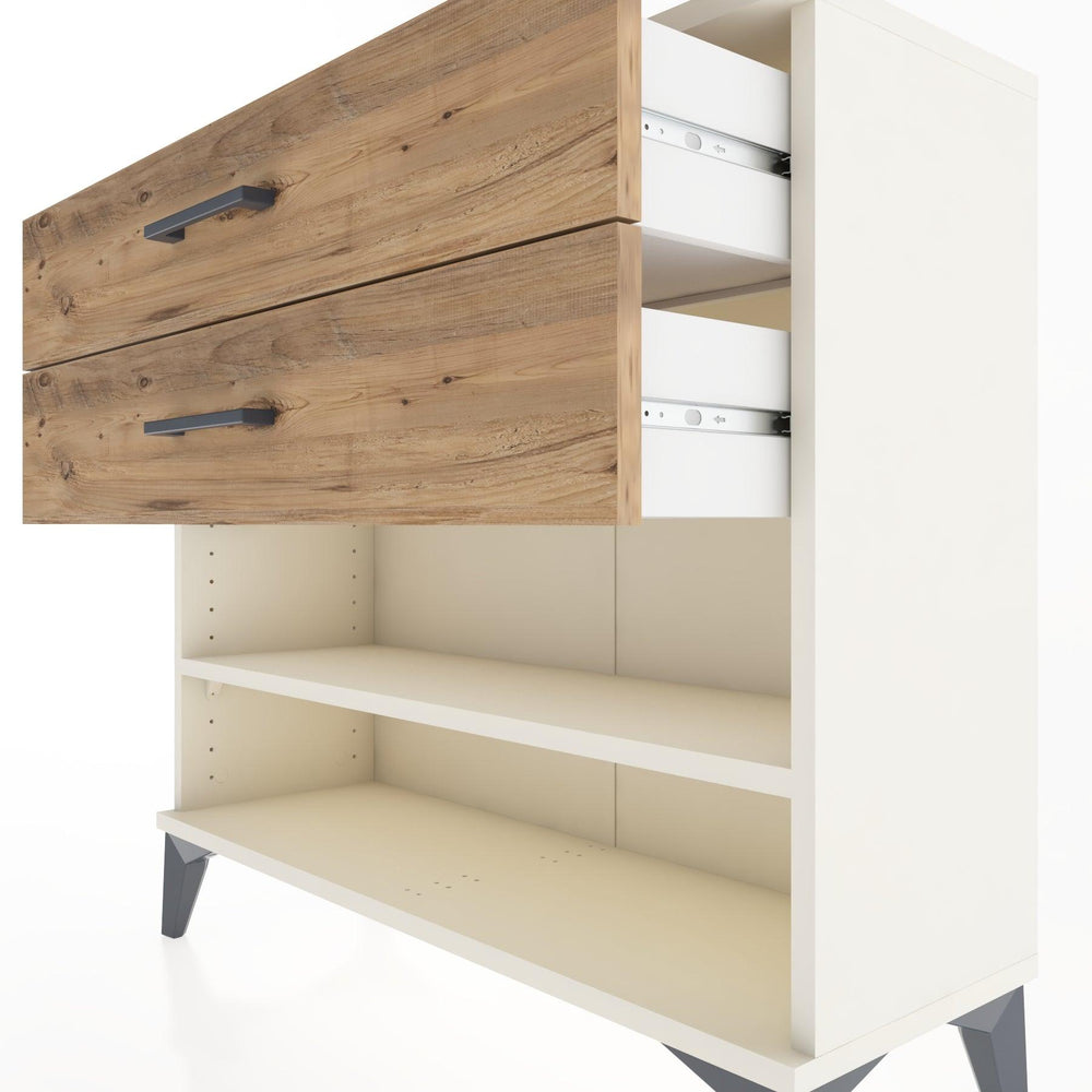 Woodntry Modüler Şifonyer İki Çekmeceli V1 88x30x68 cm Aytaşı - Woodntry