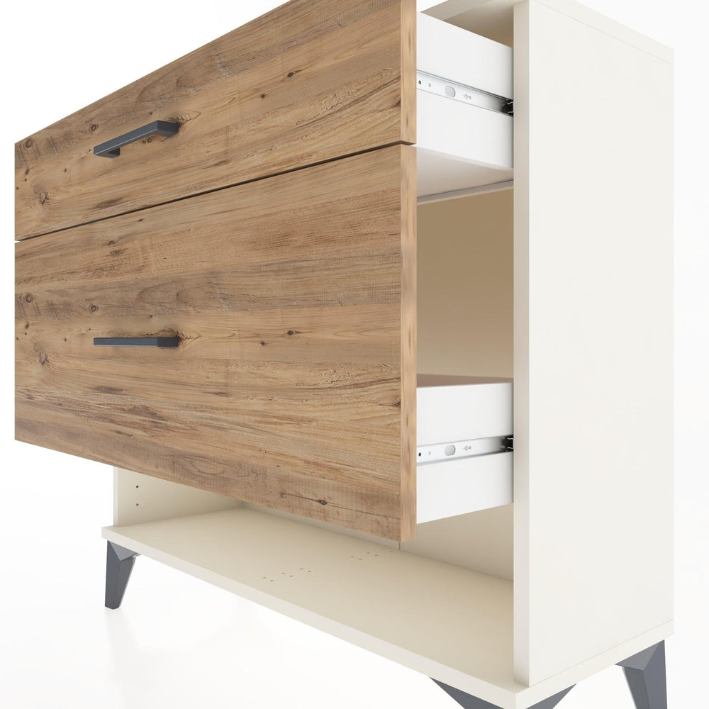 Woodntry Modüler Şifonyer İki Çekmeceli V8 88x30x68 cm Aytaşı - Woodntry