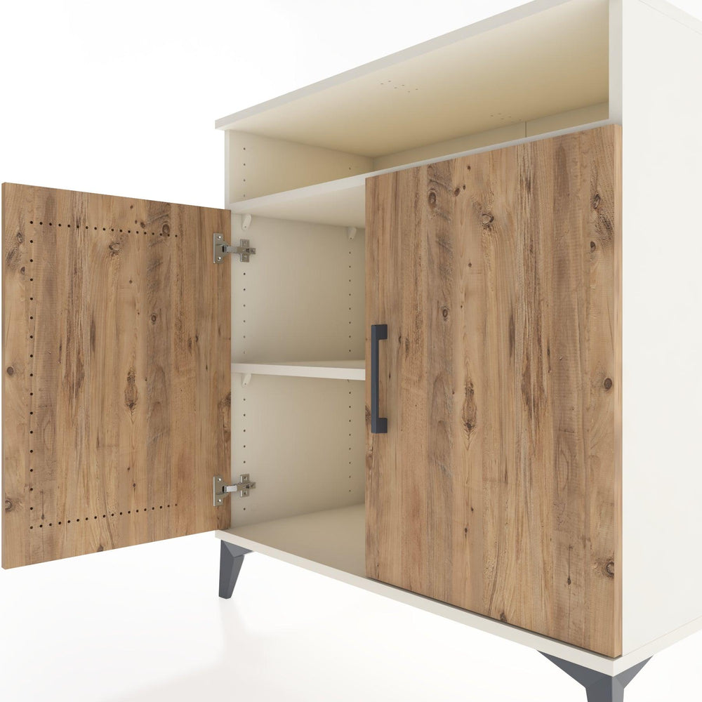 Woodntry Modüler Şifonyer Aytaşı 88x44x84 cm Kapaklı ve Raflı KR84-1