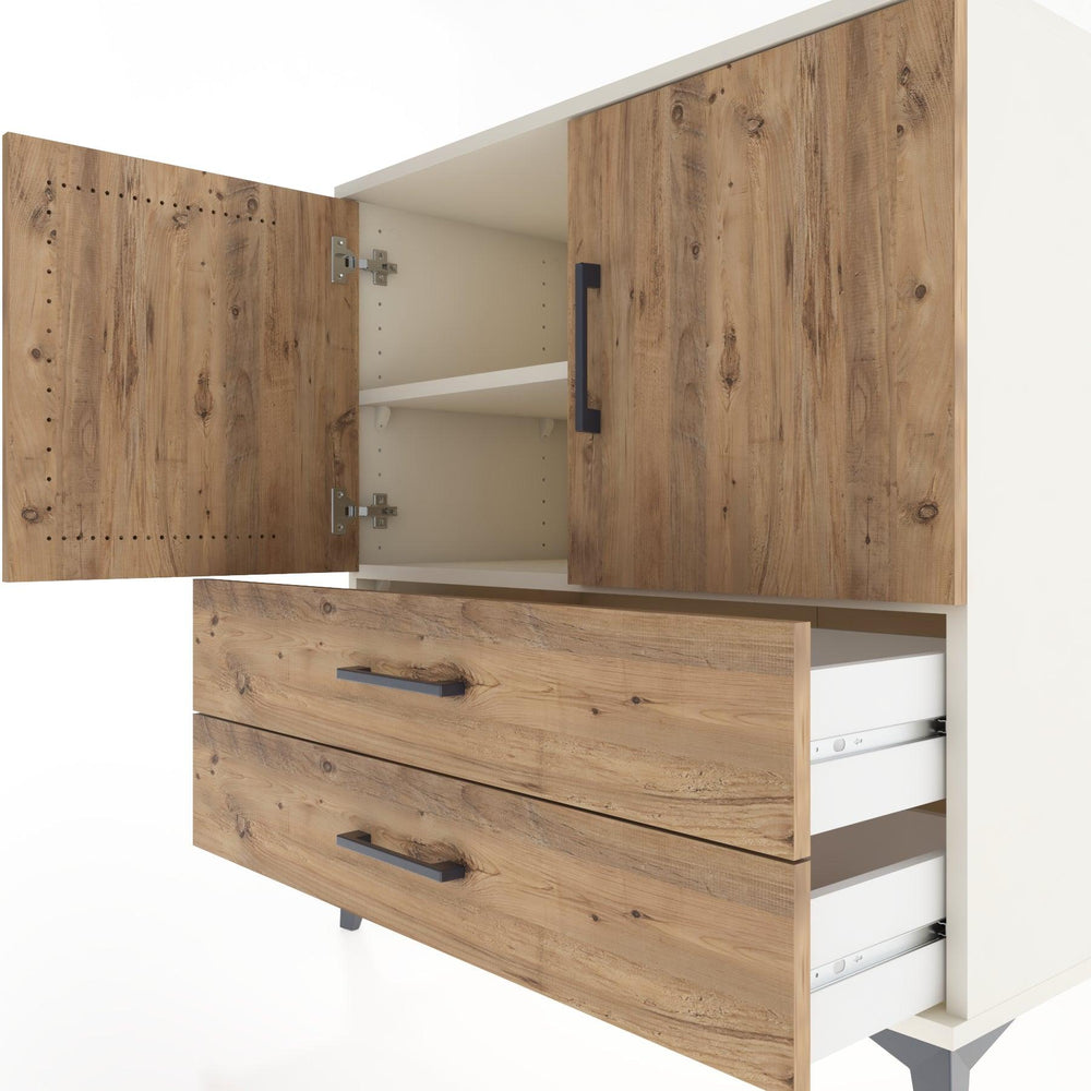 Woodntry Modular Dresser Moonstone 88x44x84 cm with Cover and Drawer KC23-1