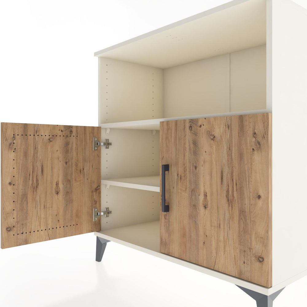 Woodntry Modular Dresser Moonstone 88x44x84 cm with Cover and Shelf KR41-1