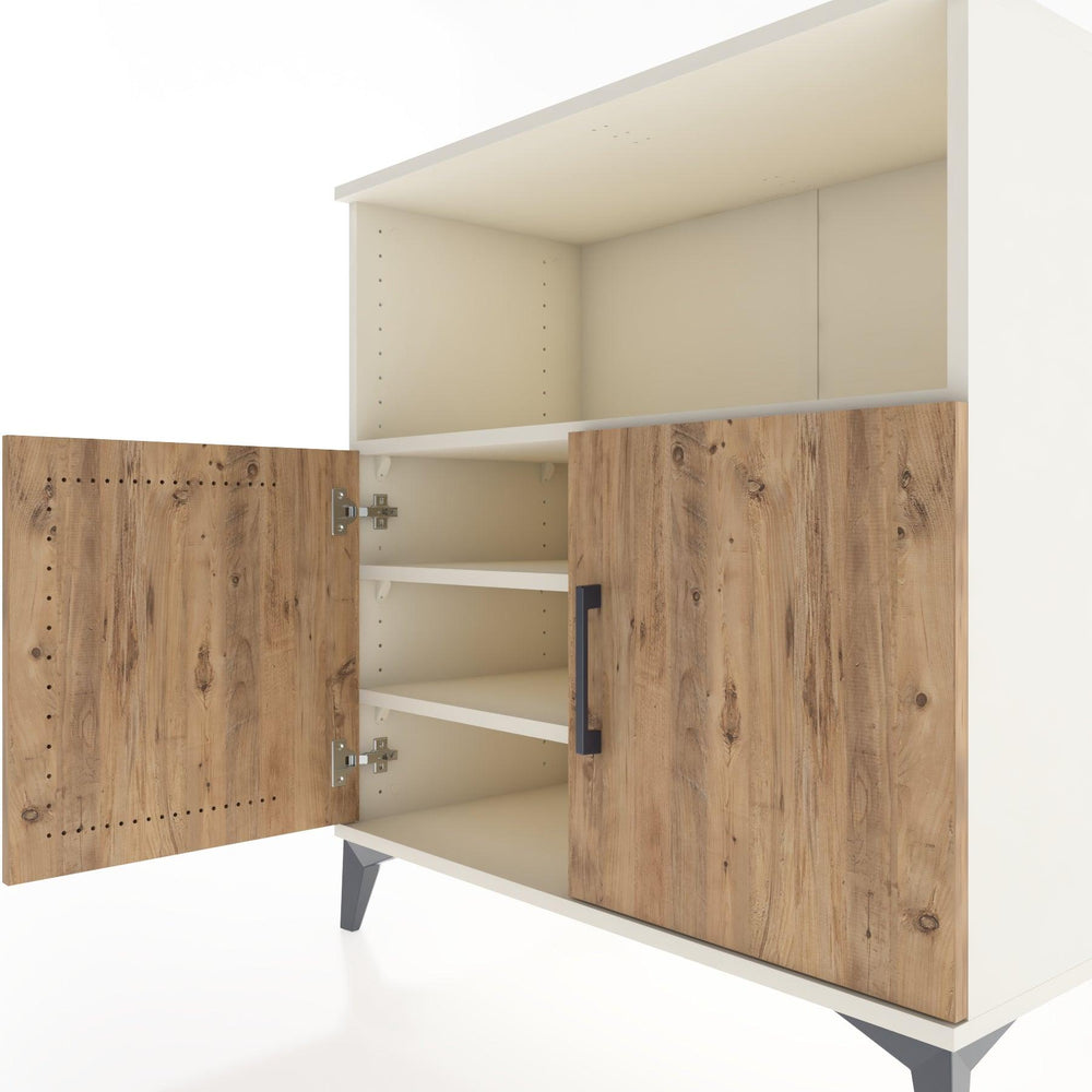 Woodntry Modular Dresser Moonstone 88x44x84 cm with Cover and Shelf KR40-1