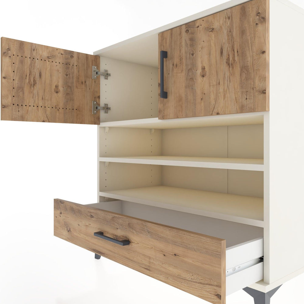 Woodntry Modüler Şifonyer Aytaşı 88x44x84 cm Fonksiyonel F94-1