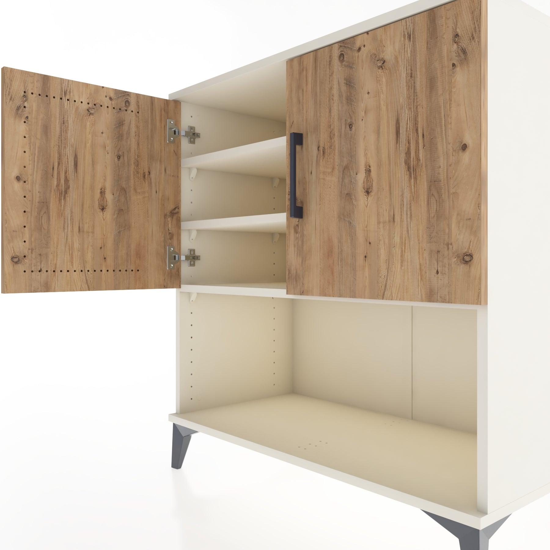 Woodntry Modular Dresser Moonstone 88x44x84 cm with Cover and Shelf KR43-1
