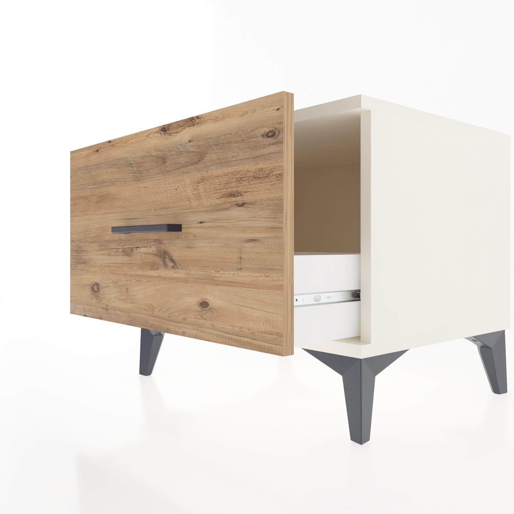 Woodntry Modular Nightstand Moonstone 60x44x68 cm Drawer C1-1