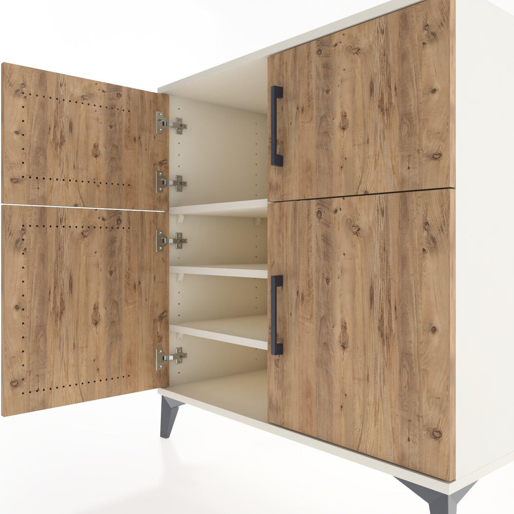 Woodntry Modüler Şifonyer Aytaşı 88x44x84 cm Kapaklı K54-1
