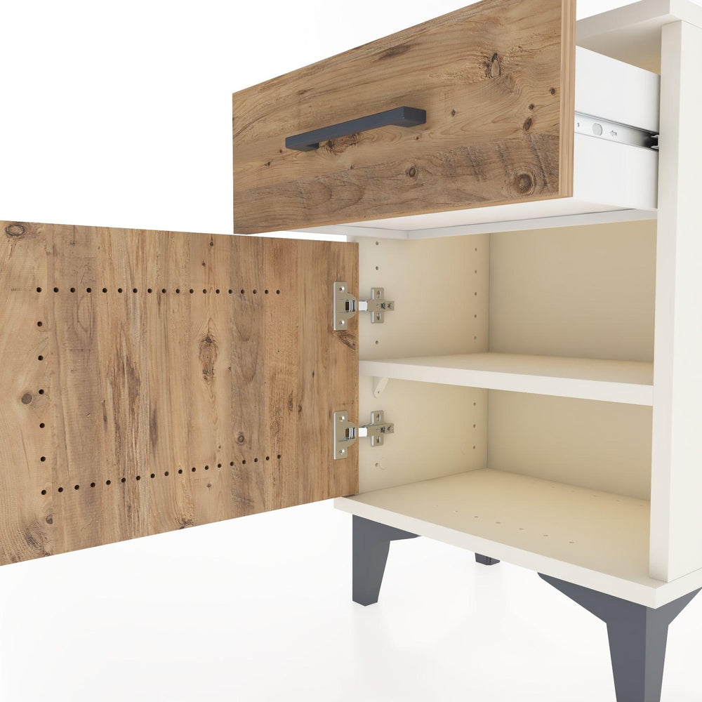 Woodntry Modüler Komodin Çekmece ve Kapaklı 44x30x52 cm Aytaşı - Woodntry