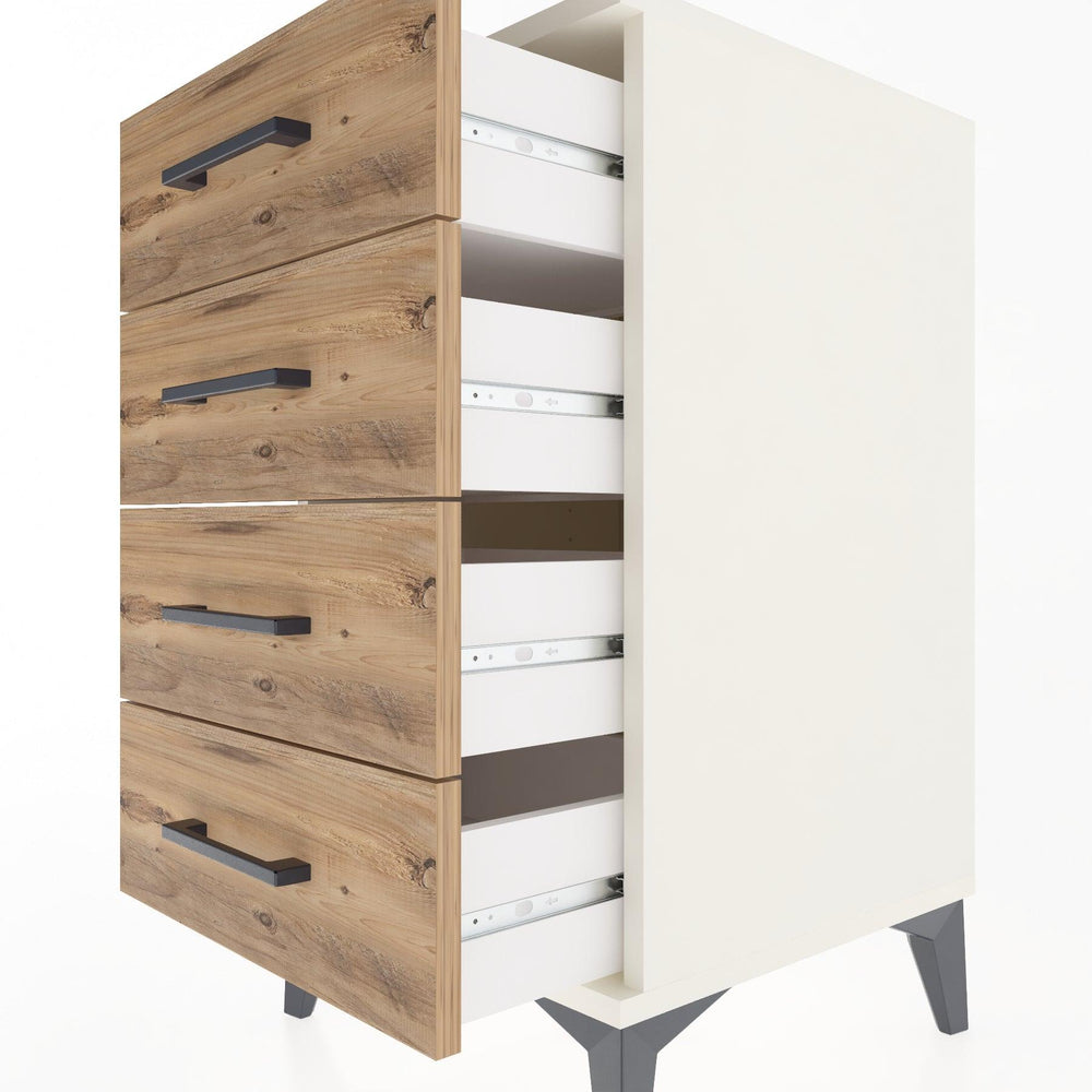 Woodntry Modular Nightstand Moonstone 44x44x68 cm Drawer C1-1