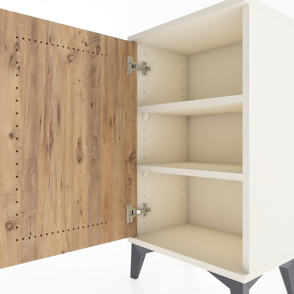 Woodntry Modüler Komodin Tek Kapaklı 44x30x68 cm Aytaşı - Woodntry