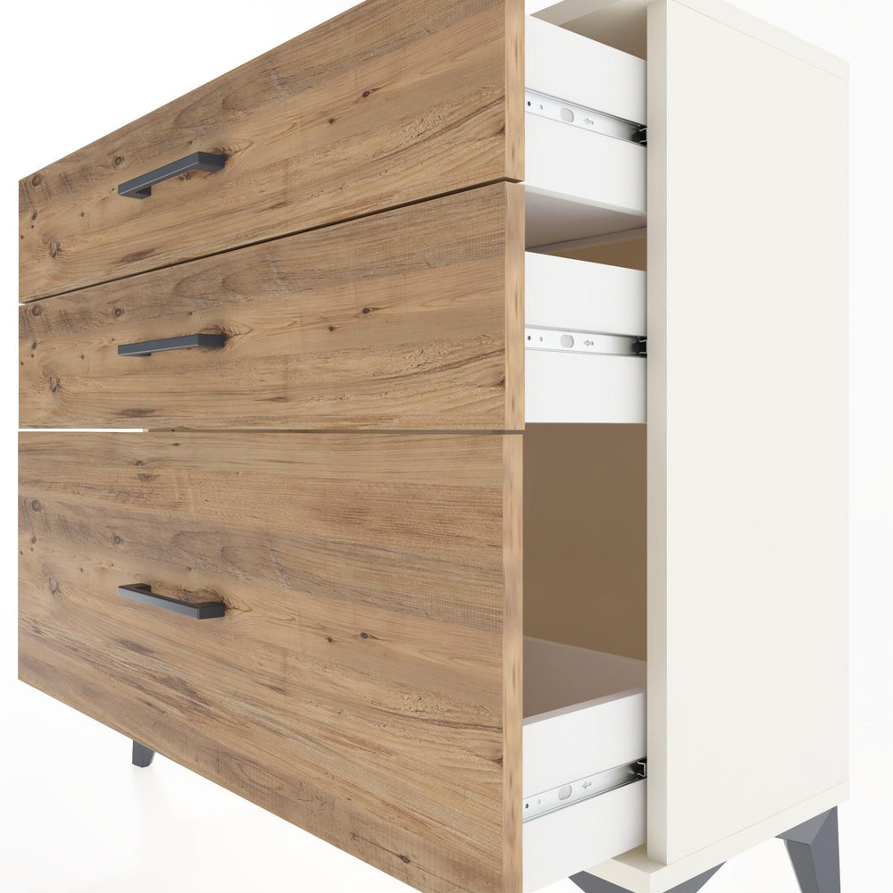 Woodntry Modüler Şifonyer Üç Çekmeceli V3 88x30x68 cm Aytaşı - Woodntry