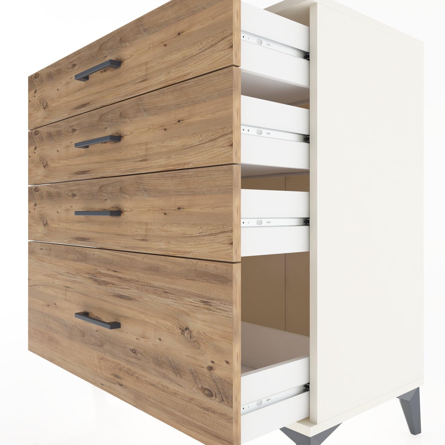 Woodntry Modüler Şifonyer Aytaşı 88x44x84 cm Çekmeceli C8-1