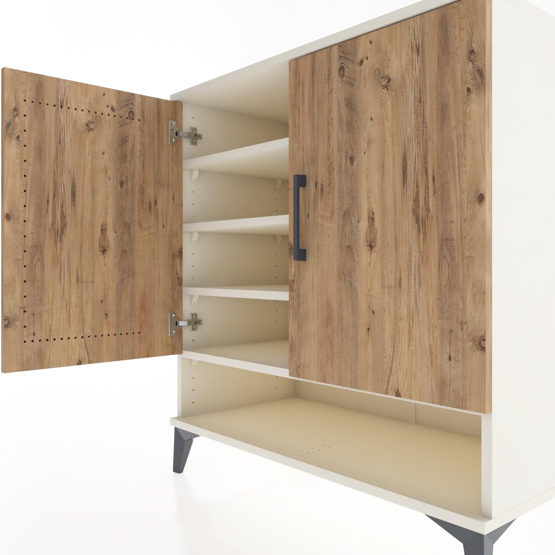 Woodntry Modular Dresser Moonstone 88x44x84 cm with Cover and Shelf KR74-1